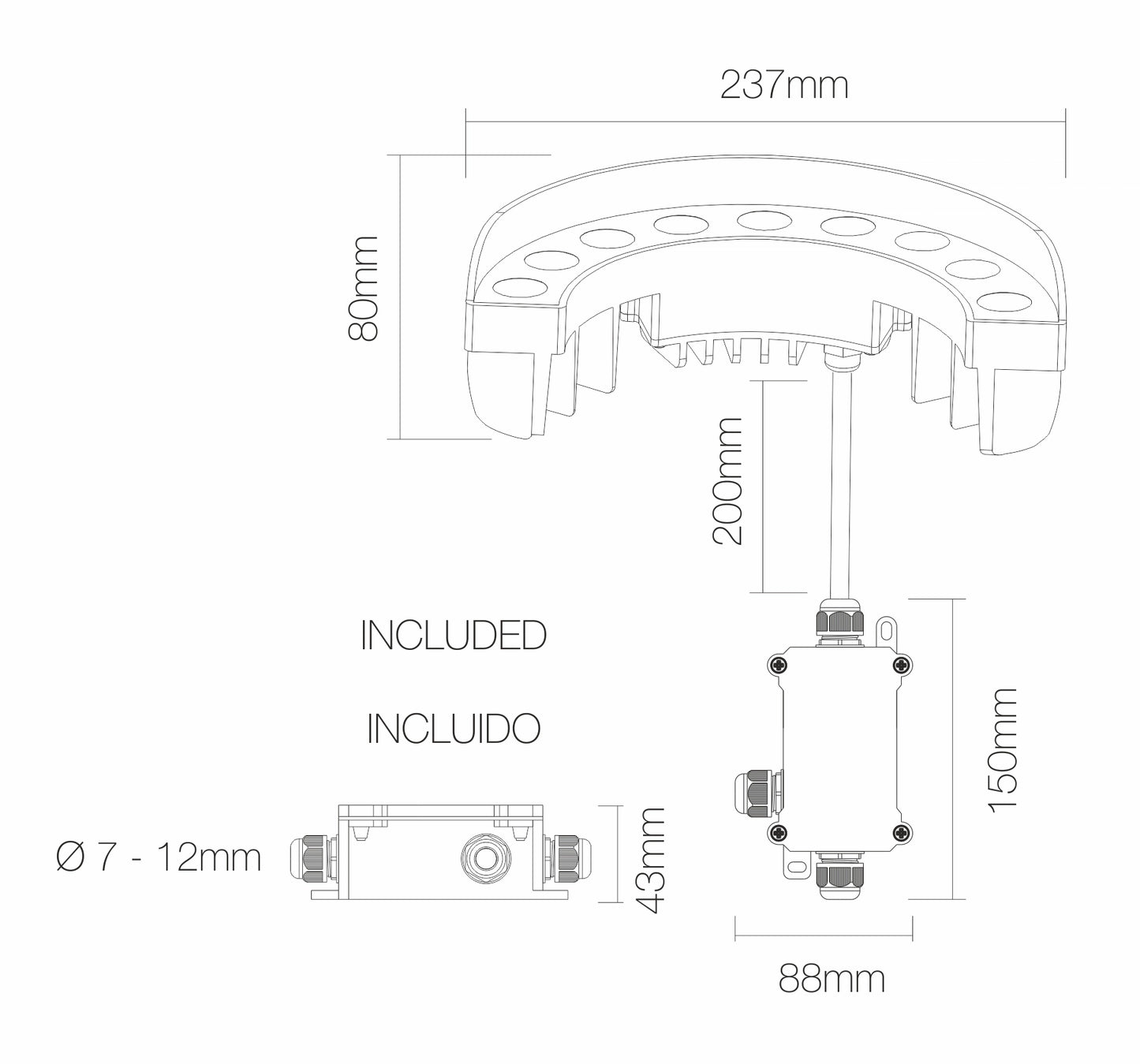 OUTDOOR ECLAIRAGE CIRCULAIRE POUR ARBRE - SIGNAL - 4290 - 3000K - 9W